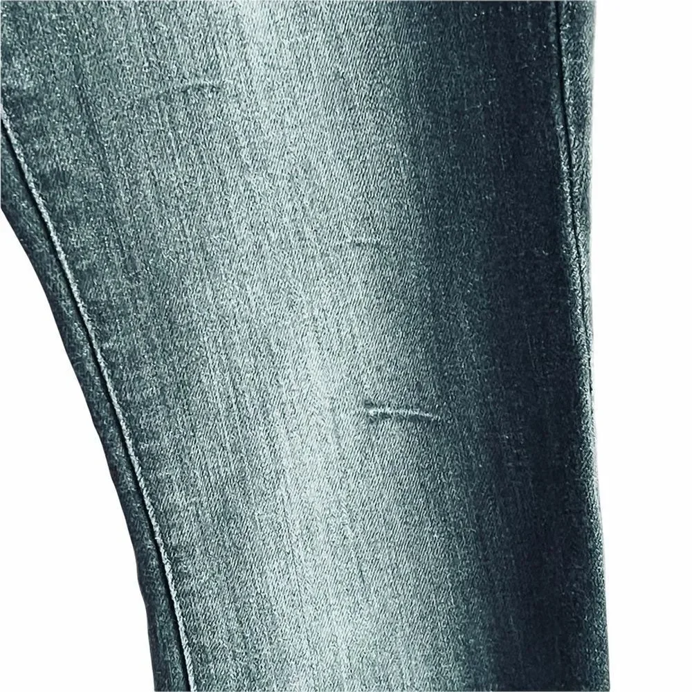 Arizona Black Distressed Skinny Jeans Zipper Hems‎